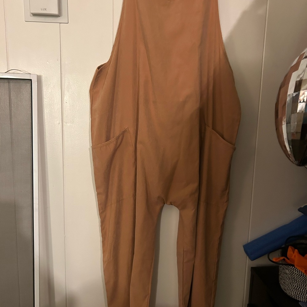 Women's Tan Jumpsuit